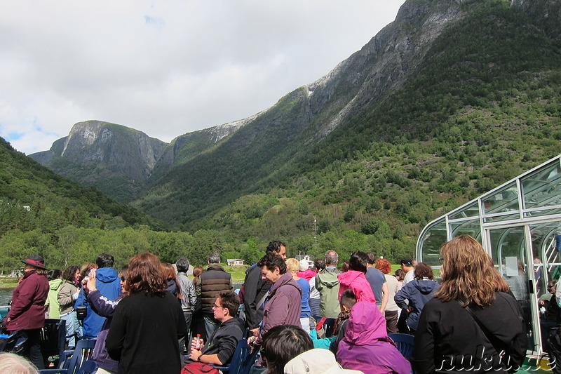 Fjordkreuzfahrt von Gudvangen nach Flam in Norwegen