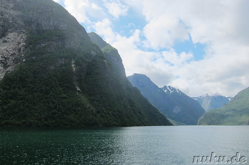 Fjordkreuzfahrt von Gudvangen nach Flam in Norwegen