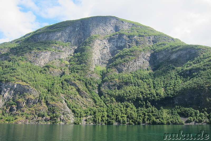 Fjordkreuzfahrt von Gudvangen nach Flam in Norwegen