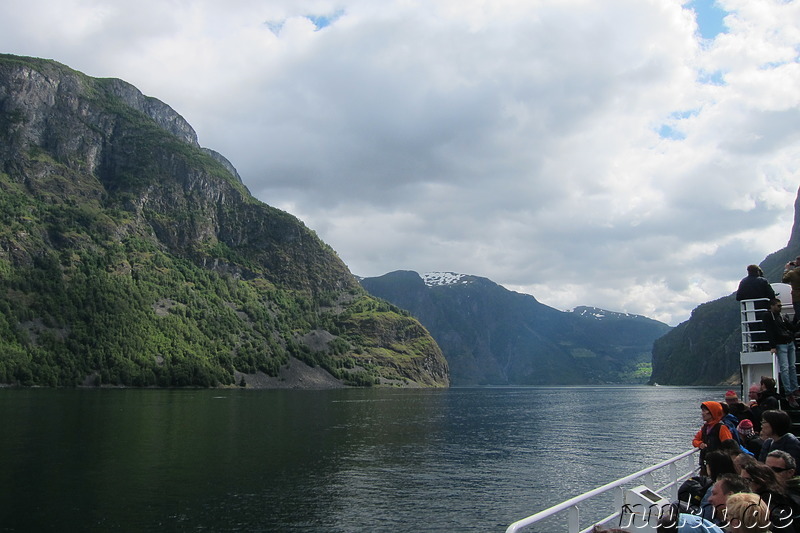 Fjordkreuzfahrt von Gudvangen nach Flam in Norwegen