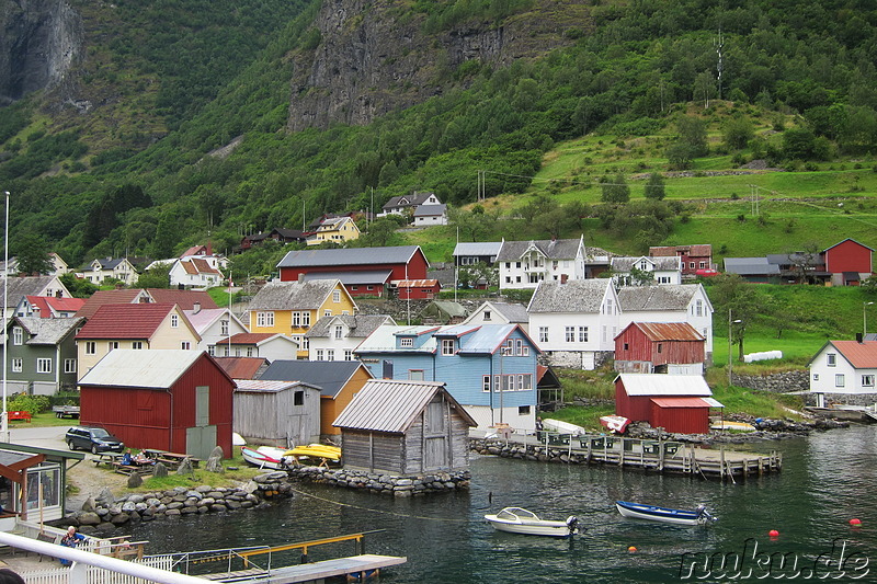 Fjordkreuzfahrt von Gudvangen nach Flam in Norwegen