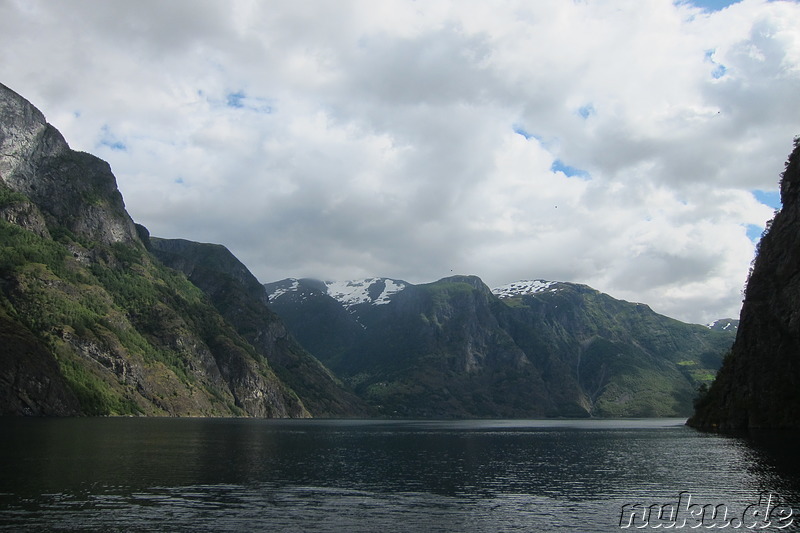 Fjordkreuzfahrt von Gudvangen nach Flam in Norwegen