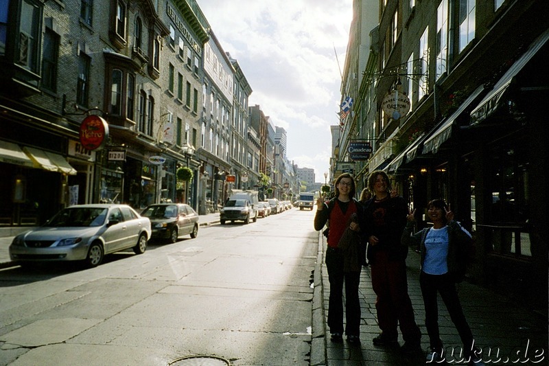 Fleur, Jay und Yoshiko in Quebec City, Kanada
