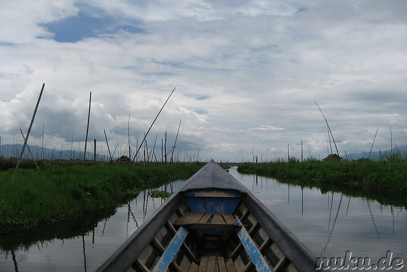 Floating Gardens auf dem Inle Lake, Myanmar