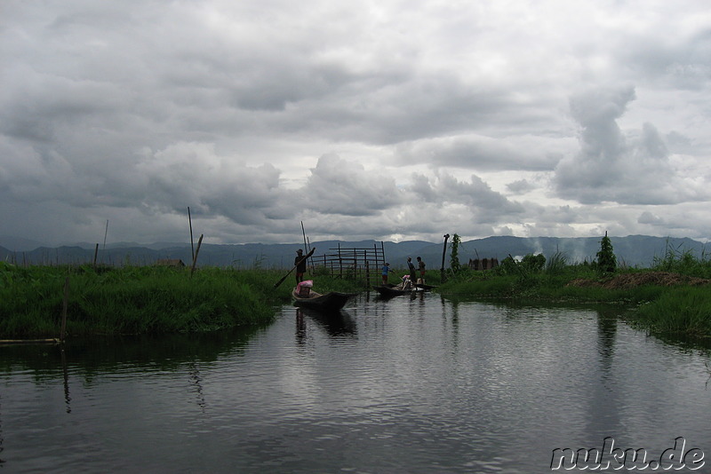 Floating Gardens auf dem Inle Lake, Myanmar