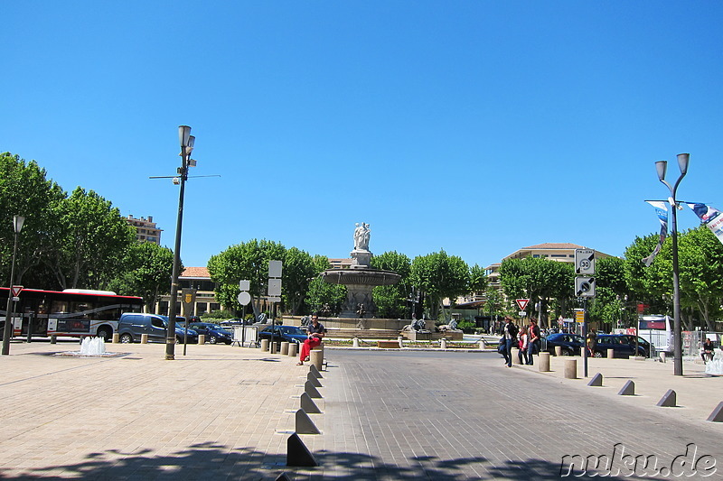 Fontaine de la Rotonde - Brunnen in Aix-en-Provence, Frankreich