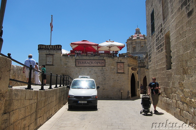 Fontanella Tea Gardens in Mdina, Malta