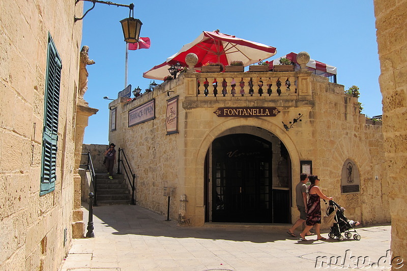 Fontanella Tea Gardens in Mdina, Malta