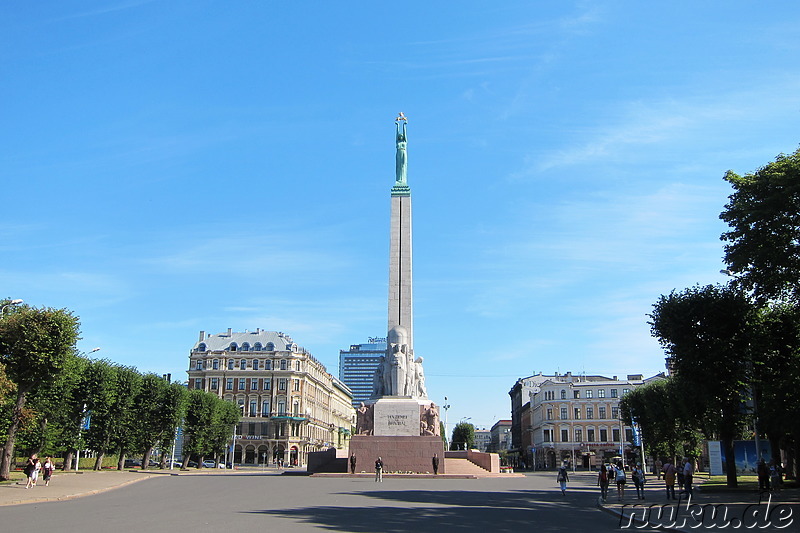 Freedom Monument - Obelisk in Riga, Lettland