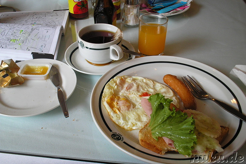 Frühstück im Golden Horse Hotel, Bangkok