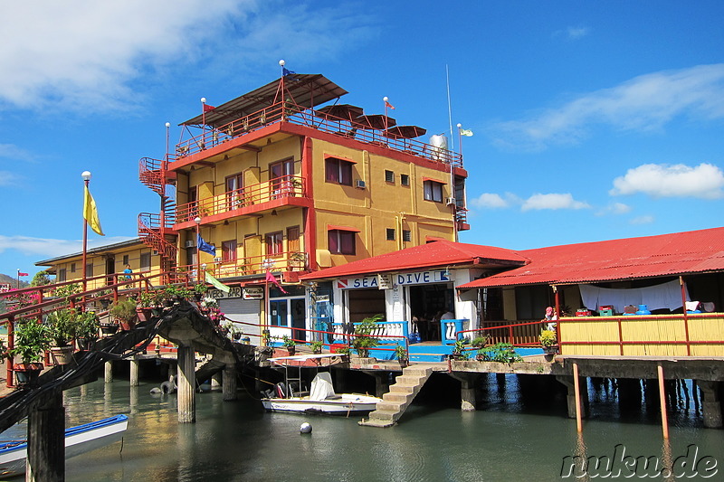 Frühstück im Seadive Resort in Coron Town, Busuanga Island, Philippinen