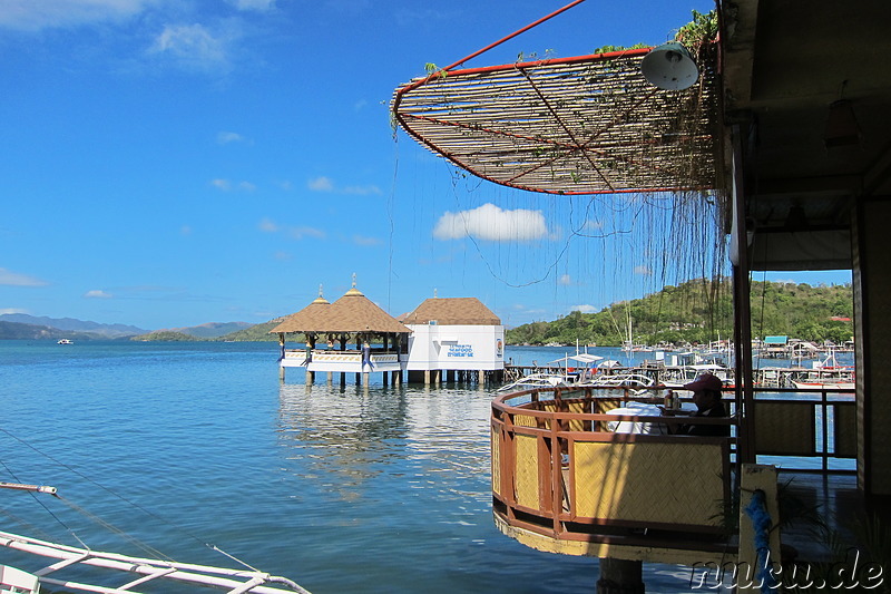 Frühstück im Seadive Resort in Coron Town, Busuanga Island, Philippinen