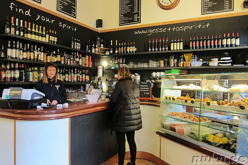 Frühstückskaffee bei Find your Spirit in Bologna, Italien