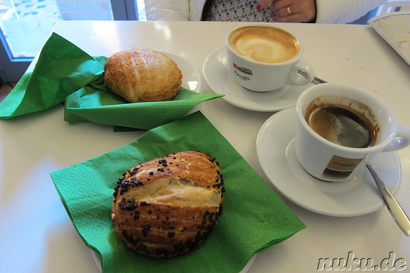 Frühstückskaffee bei Find your Spirit in Bologna, Italien