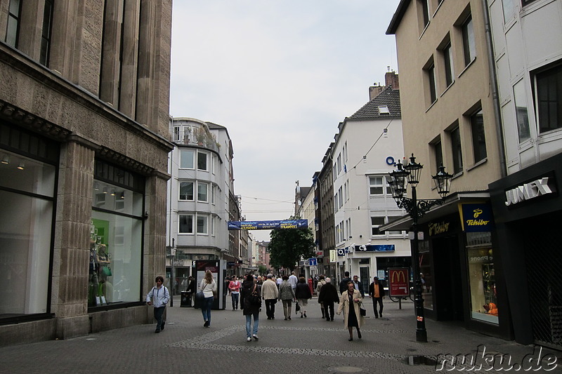 Fussgängerzone in der Innenstadt, Düsseldorf