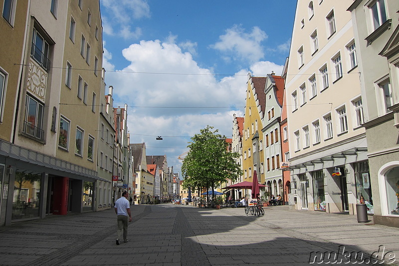 Fussgängerzone in Ingolstadt, Bayern, Deutschland