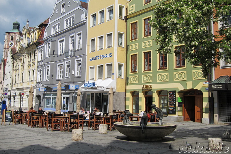 Fussgängerzone in Ingolstadt, Bayern, Deutschland