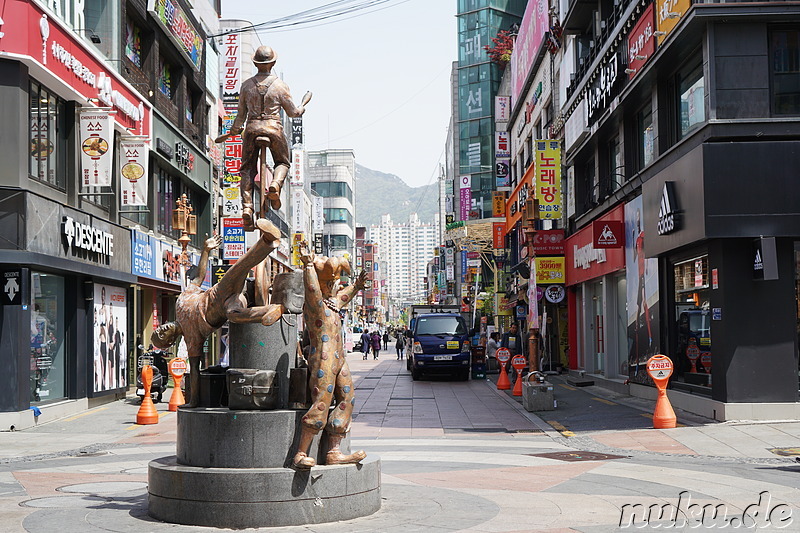 Fußgängerzone in Nowon, Seoul, Korea