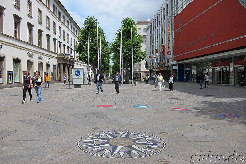 Fussgängerzone Königstrasse in Stuttgart, Baden-Württemberg