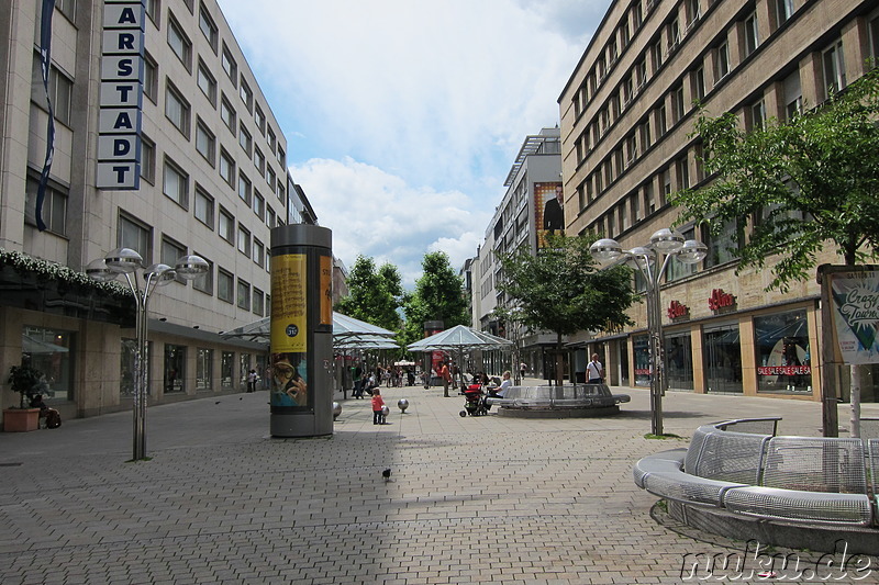 Fussgängerzone Königstrasse in Stuttgart, Baden-Württemberg