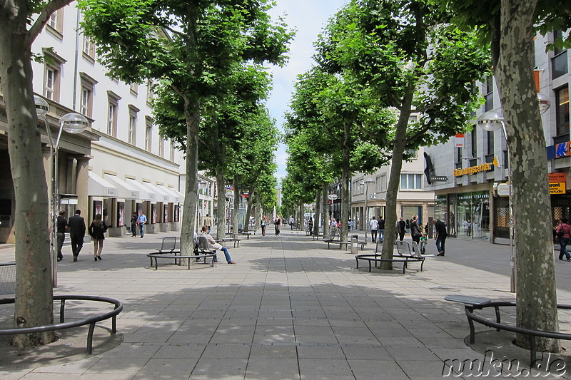 Fussgängerzone Königstrasse in Stuttgart, Baden-Württemberg