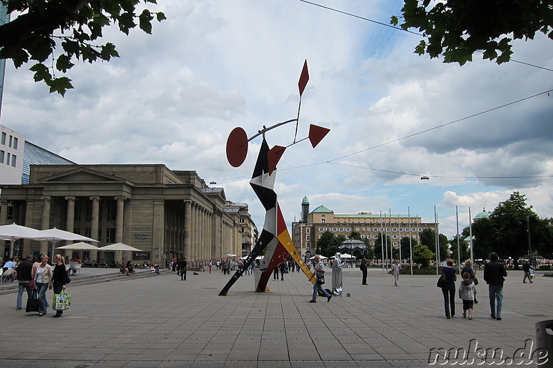 Fussgängerzone Königstrasse in Stuttgart, Baden-Württemberg