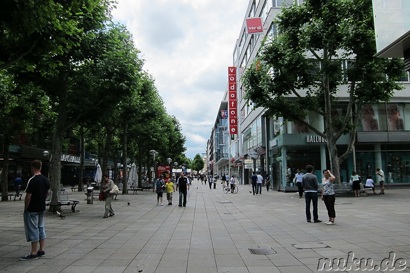 Fussgängerzone Königstrasse in Stuttgart, Baden-Württemberg