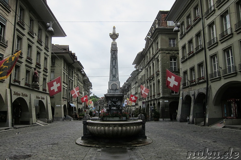 Fußgängerzone und Altstadt von Bern, Schweiz