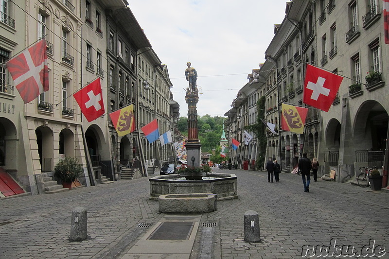 Fußgängerzone und Altstadt von Bern, Schweiz