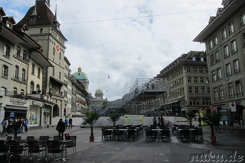 Fußgängerzone und Altstadt von Bern, Schweiz