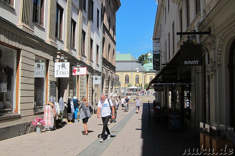 Fußgängerzone und Einkaufsviertel in Göteborg, Schweden