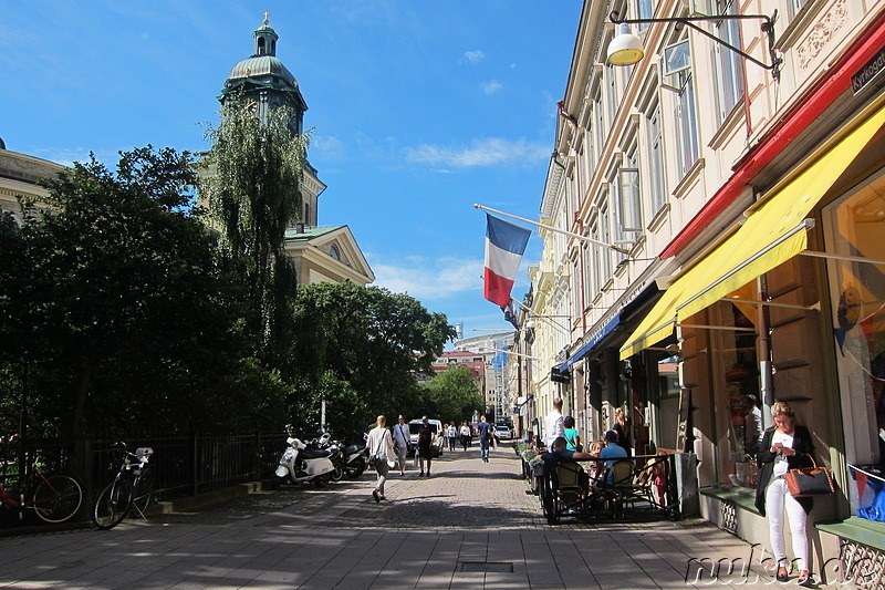 Fußgängerzone und Einkaufsviertel in Göteborg, Schweden