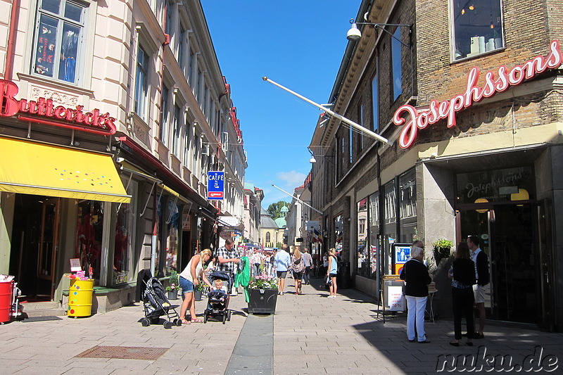 Fußgängerzone und Einkaufsviertel in Göteborg, Schweden