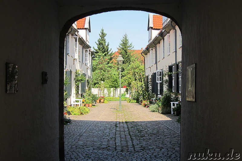 Gänge und Hinterhäuser in Lübeck