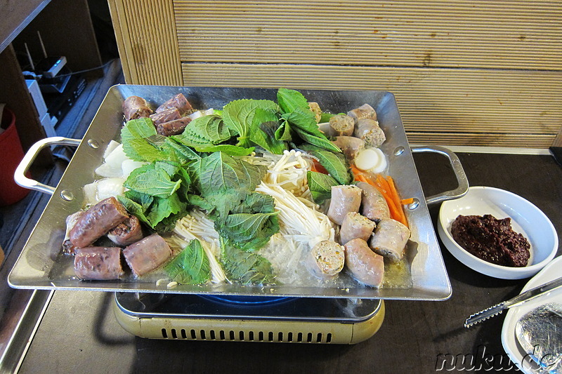 Gebratenes Sundae (철판순대볶음)