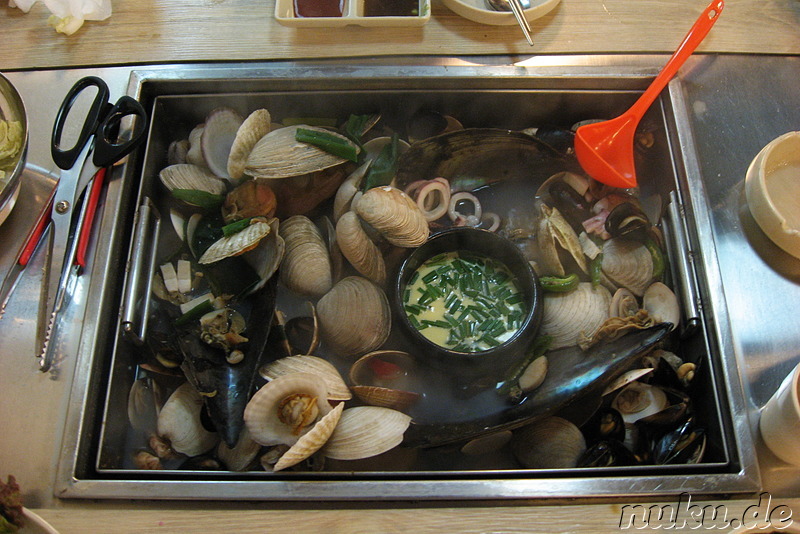 Gedünstete Muscheln (조개찜)