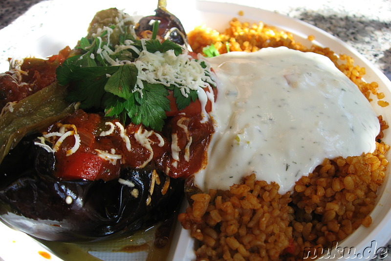 Gefüllte Aubergine mit Hirse von Tandir