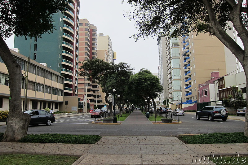 Gehobener Stadtteil Miraflores in Lima, Peru