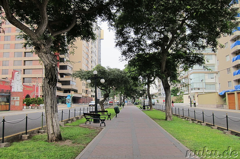 Gehobener Stadtteil Miraflores in Lima, Peru