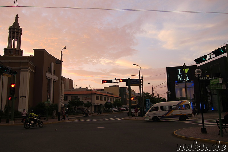 Gehobener Stadtteil Miraflores in Lima, Peru