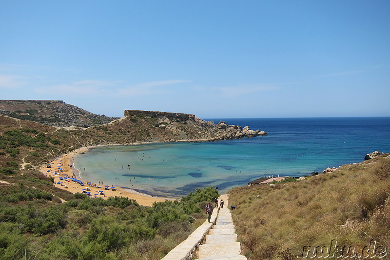 Ghajn Tuffieha Bay auf Malta