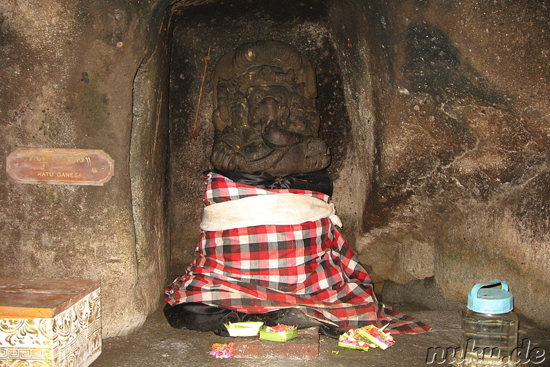 Goha Gajah Tempelhöhle in Bedulu, Bali, Indonesien