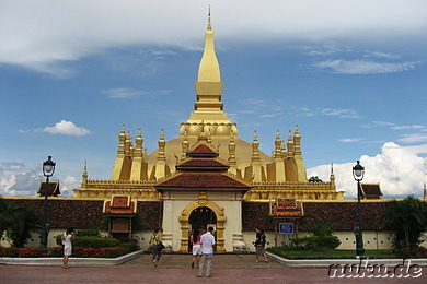 Goldene Stupa, Pha That Luang, Vientiane, Laos