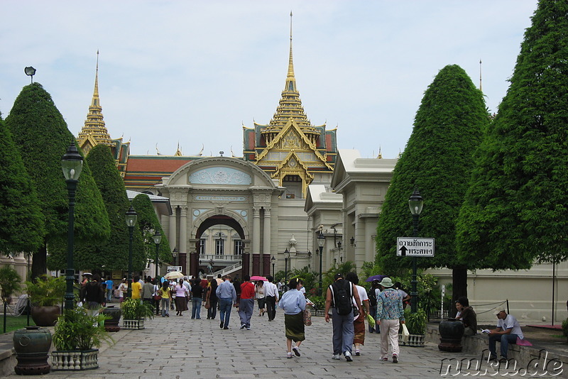 Grand Palace (Königspalast) und Wat Phra Kaeo Tempel in Bangkok, Thailand