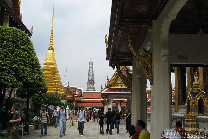 Grand Palace (Königspalast) und Wat Phra Kaeo Tempel in Bangkok, Thailand