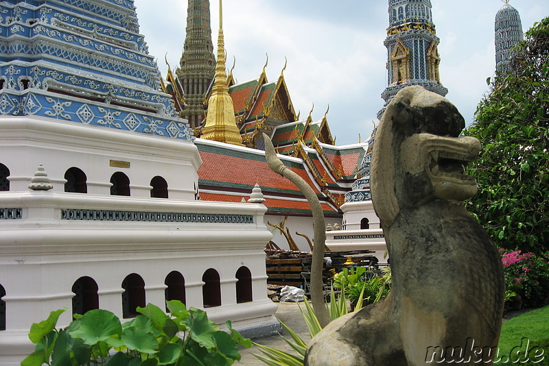 Grand Palace (Königspalast) und Wat Phra Kaeo Tempel in Bangkok, Thailand