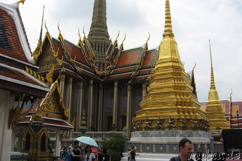 Grand Palace (Königspalast) und Wat Phra Kaeo Tempel in Bangkok, Thailand