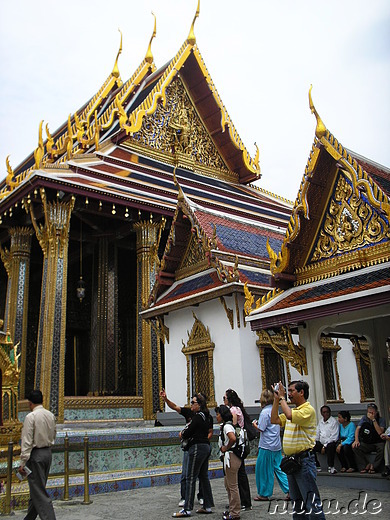 Grand Palace (Königspalast) und Wat Phra Kaeo Tempel in Bangkok, Thailand