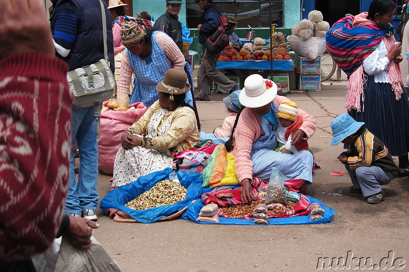 Grenzstadt Desaguadero an der Grenze zwischen Bolivien und Peru