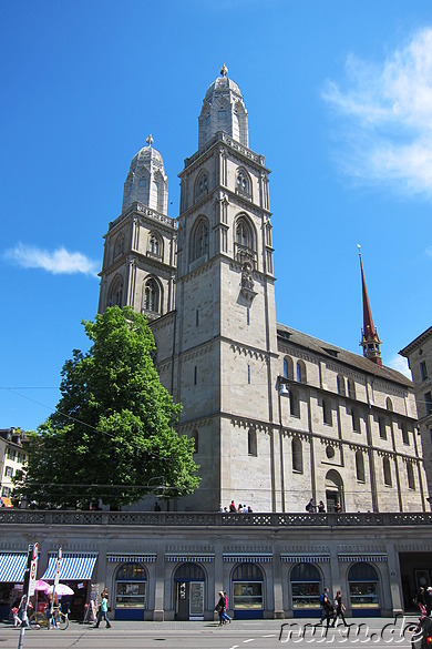 Großmünster in Zürich, Schweiz